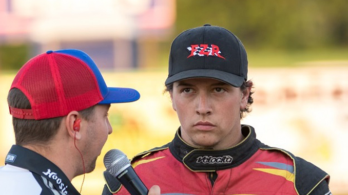 Max Stambaugh [right] speaking with Blake Anderson during a prior All Star start - Vince Vellella Photo Credit