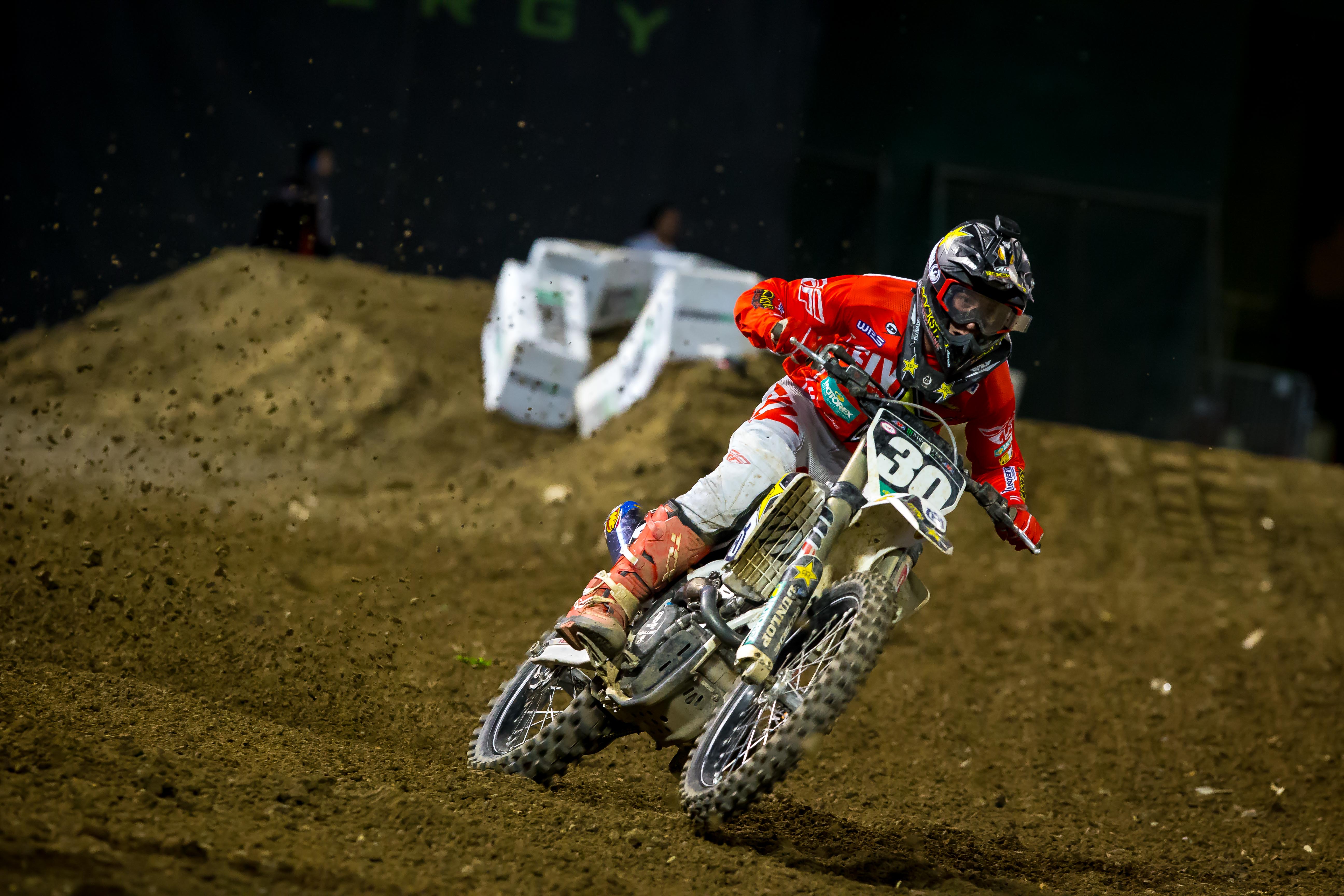 Mitchell Harrison finished 9th in the 250 class in Oakland. (Photo: Simon Cudby)