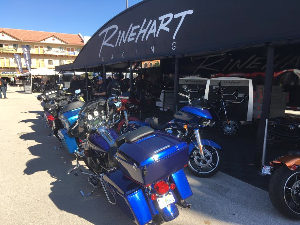 Harley and Indian riders can upgrade to a Rinehart exhaust system, with free installation for products purchased at the event.