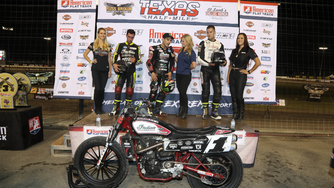 Indian Motorcycle Racing - Texas Half-Mile - podium
