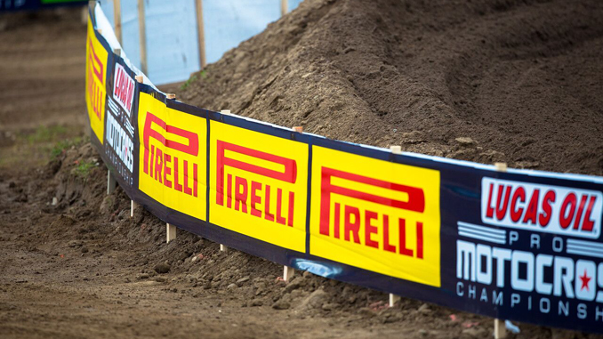 Pirelli Official Motorcycle Tire - Red Bud - brand signage