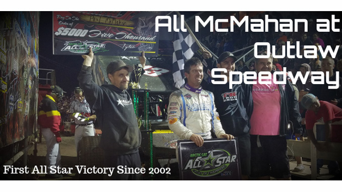 aul McMahan scores first All Star win since 2002 during visit to Outlaw Speedway