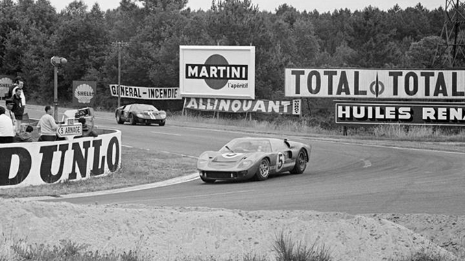 180612 Chassis P-1016 leads another GT40 in the legendary 1966 24 Hours of Le Mans race 678 Chassis P-1016 leads another GT40 in the legendary 1966 24 Hours of Le Mans race