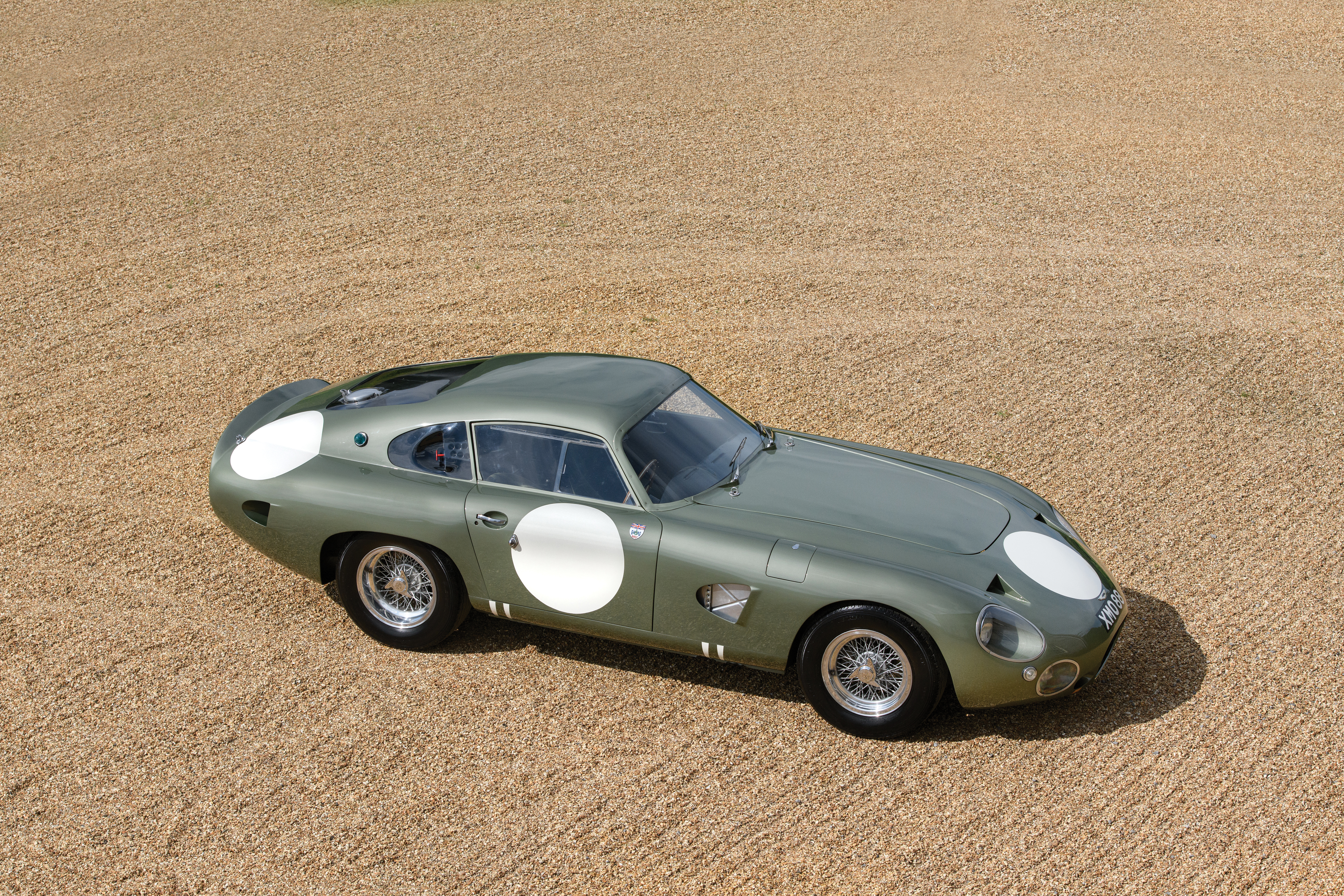 Another view of the stunning 1963 Aston Martin DP215 (Credit – Tim Scott Fluid Images © 2018 Courtesy of RM Sotheby’s).