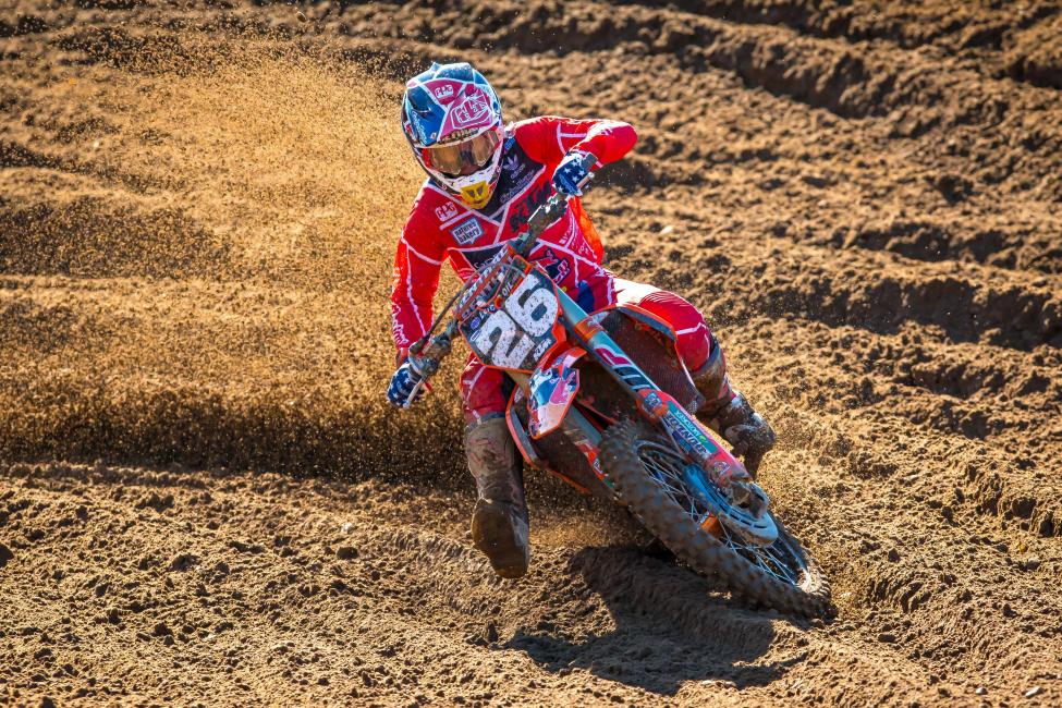 Alex Martin battled to second overall on the day - RedBud