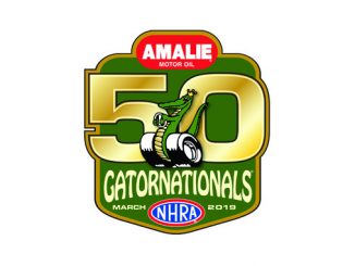NHRA 50th Gatornationals logo