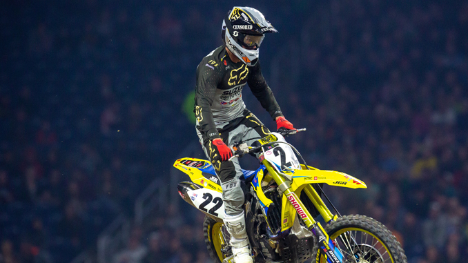 No other rider in history has stood on as many Supercross podiums as Chad Reed (#22) - Detroit Monster Energy Supercross