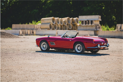 1962 Ferrari 250 SWB California Spider - Monterey sale (image by Darin Schnabel © 2019 Courtesy of RM Sotheby’s)