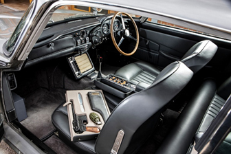 A look at the interior gadgets in the Bond DB5 (Simon Clay © 2019 Courtesy of RM Sotheby’s)