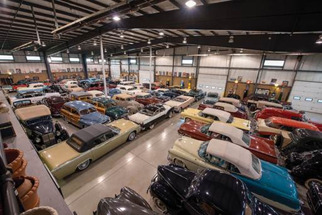 An overview of the many cars offered from The Ed Meurer Collection - Auburn Fall Sale (© 2019 Courtesy of RM Auctions)