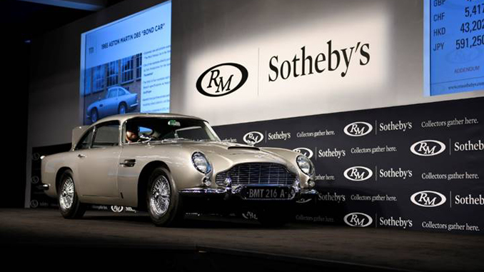 James Bond Aston Martin DB5 Sells At RM Sotheby's Monterey