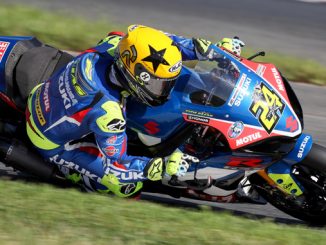 190909 Yoshimura Suzuki Factory Racing - Toni Elias (#24) currently sits in the leading position heading into the season finale [678]