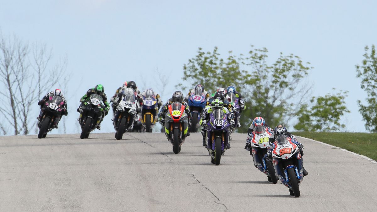 200521 Both Supersport races from the 2020 MotoAmerica season opener at Road America, May 30-31, will be telecast live by MAVTV. Photo by Brian J. Nelson.