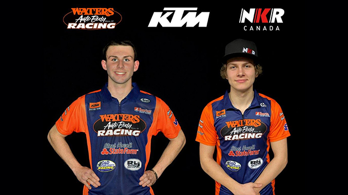 210123 Waters Auto Body KTM NKR Canada Rolling Out Two-Rider AFT Singles Team (678)