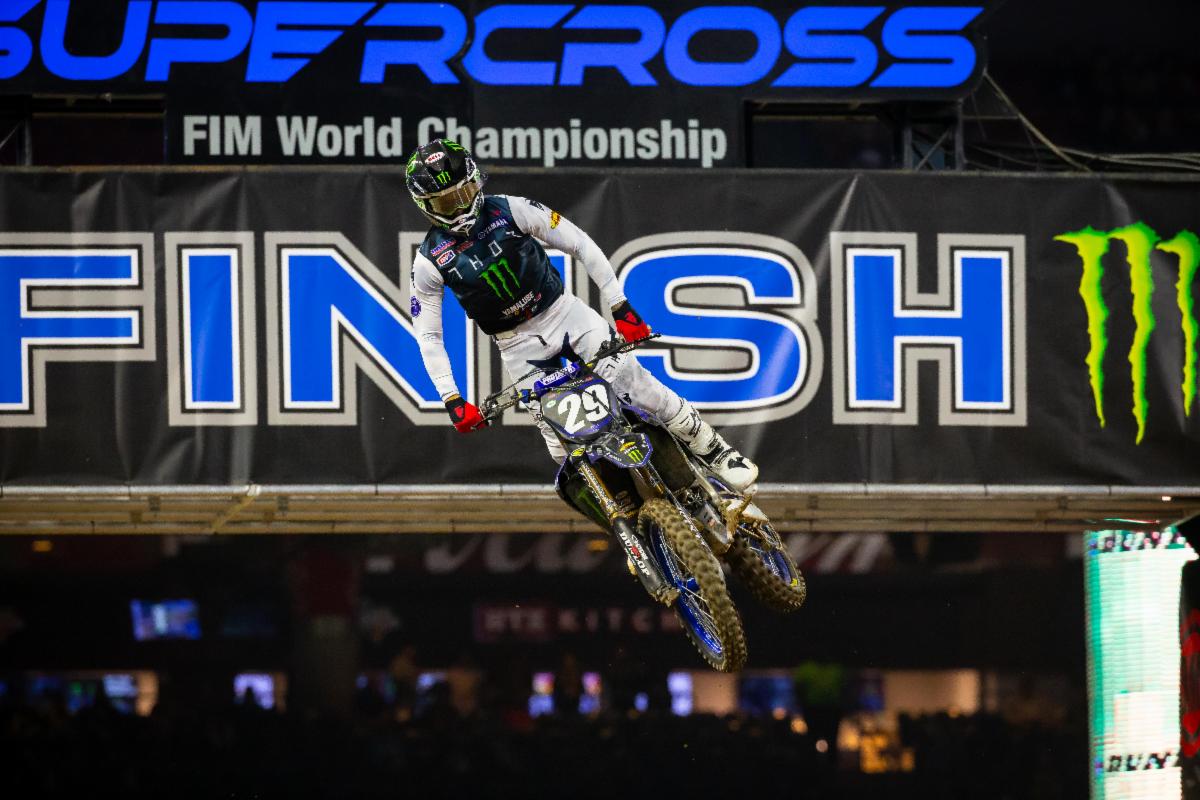 Yamaha's Christian Craig, on a new team in 2021, got out front early and made his first victory in five years look easy. Photo Credit- Feld Entertainment, Inc.