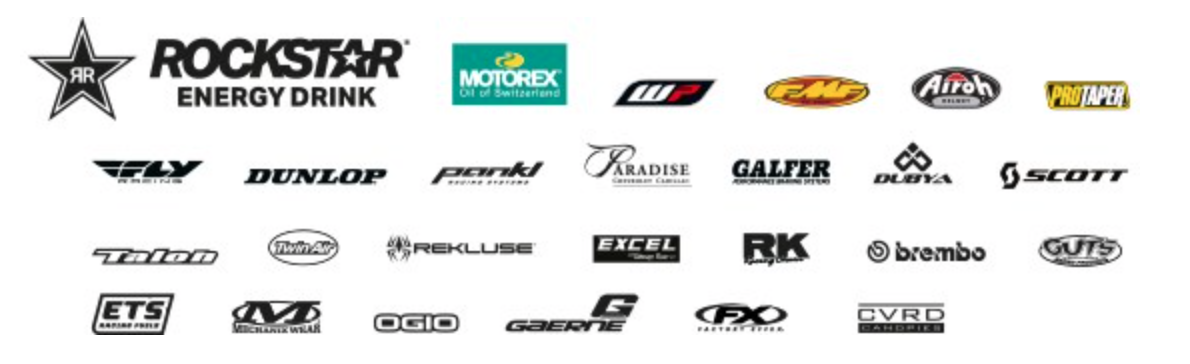 Rockstar Energy Husqvarna Factory Racing's sponsor logos