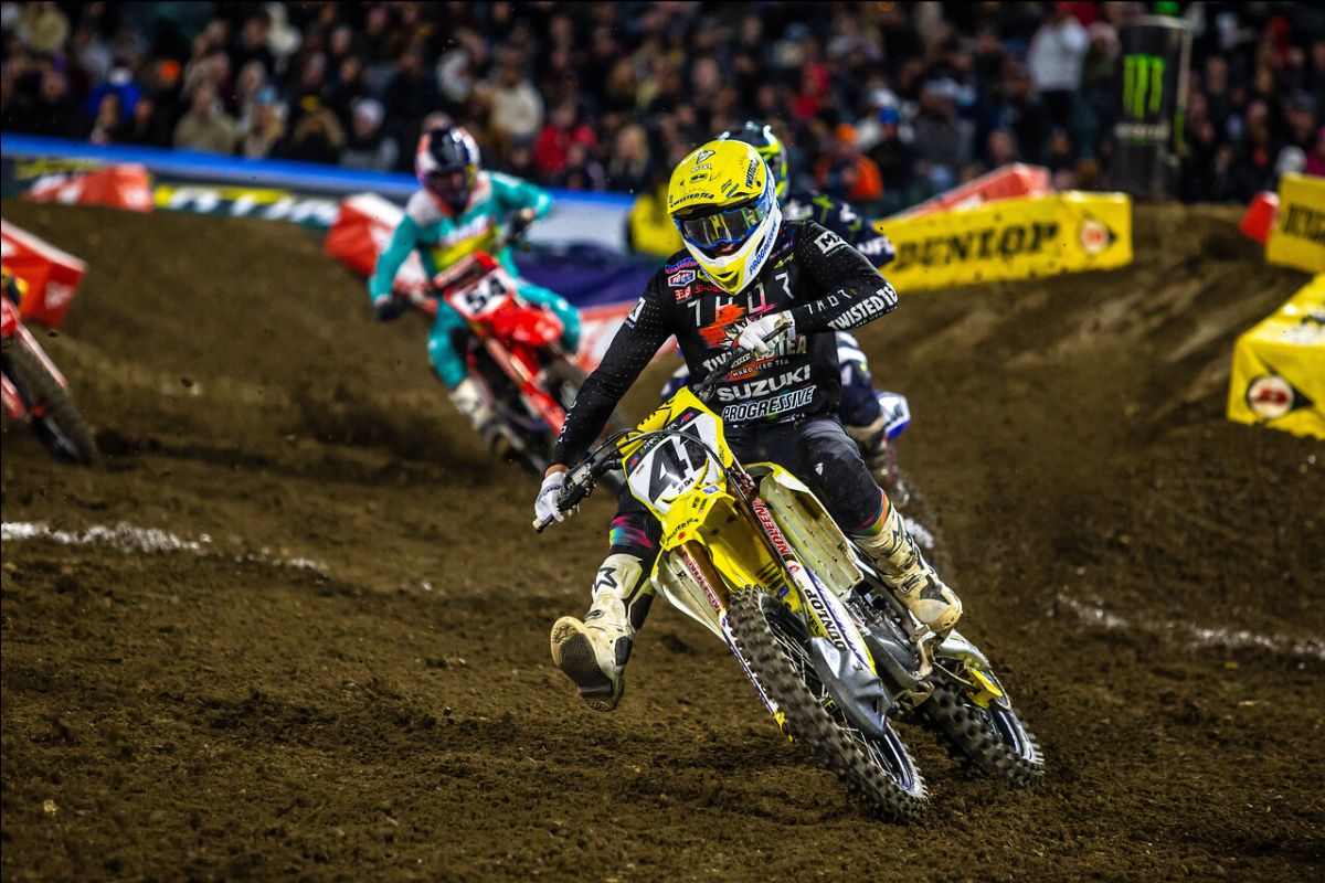 Brandon Hartranft (41) delivered a solid start to his second season on the Suzuki RM-Z450