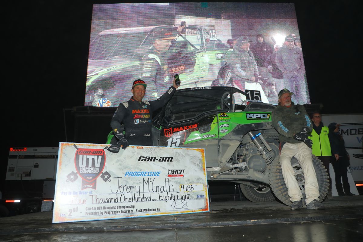 6 Team Green’s Jeremy McGrath Drives His Teryx KRX® 1000 to a Podium Finish at King of the Hammers
