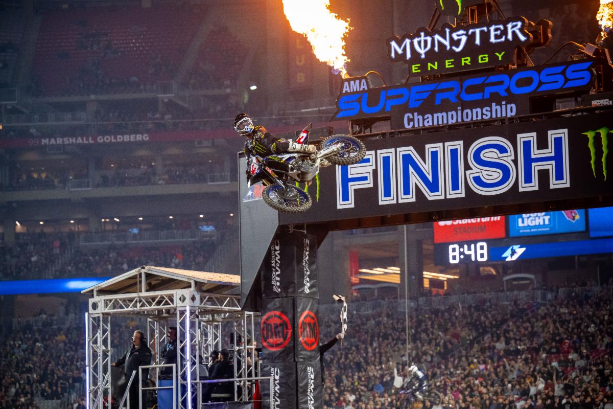 With his victory in Glendale, Eli Tomac has won five of the nine Monster Energy AMA Supercross Triple Crown events - 2022 Glendale Supercross