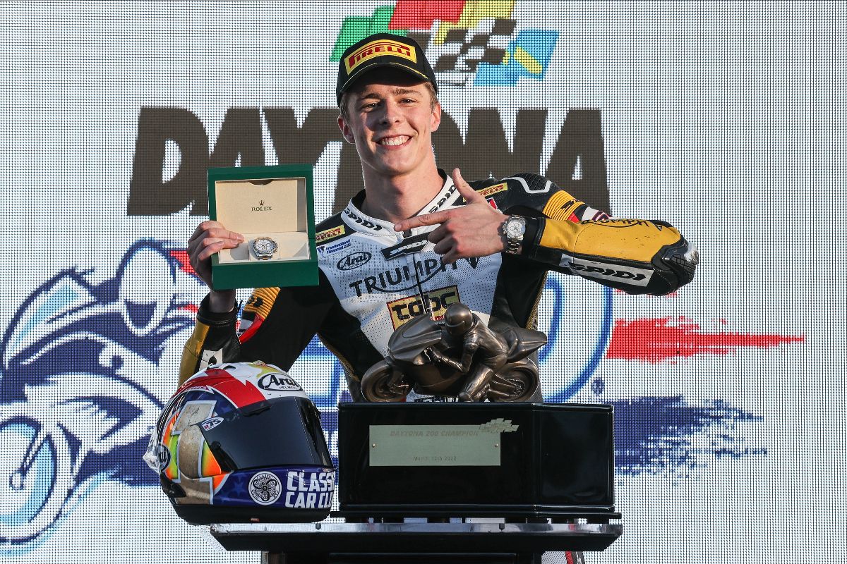 220313 The 2022 Daytona 200 victory was Paasch's second in a row