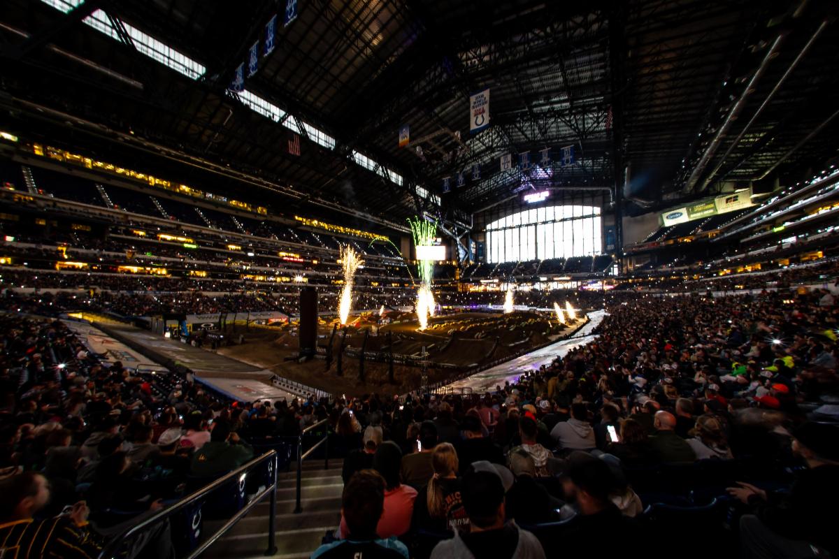 Opening ceremonies of Monster Energy Supercross Round 11 - Indy Supercross