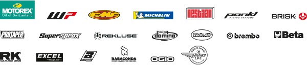 Husqvarna hard enduro sponsor logos