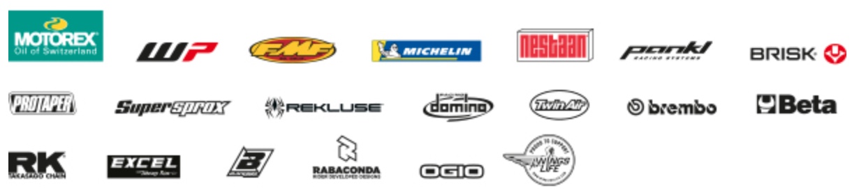 Husqvarna sponsor logos - Italy Hard Enduro