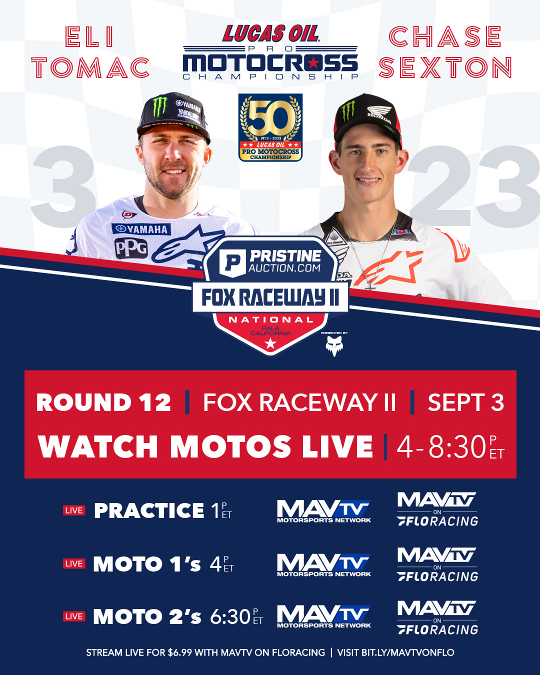 220903 FOX Raceway II National - TV schedule