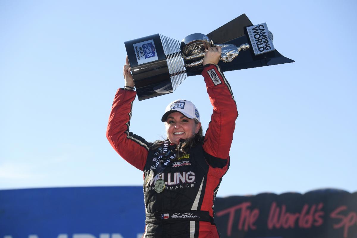 221122 DRIVE FOR FIVE- Erica Enders’ Dominate Year Finishes with Fifth Pro Stock World Title