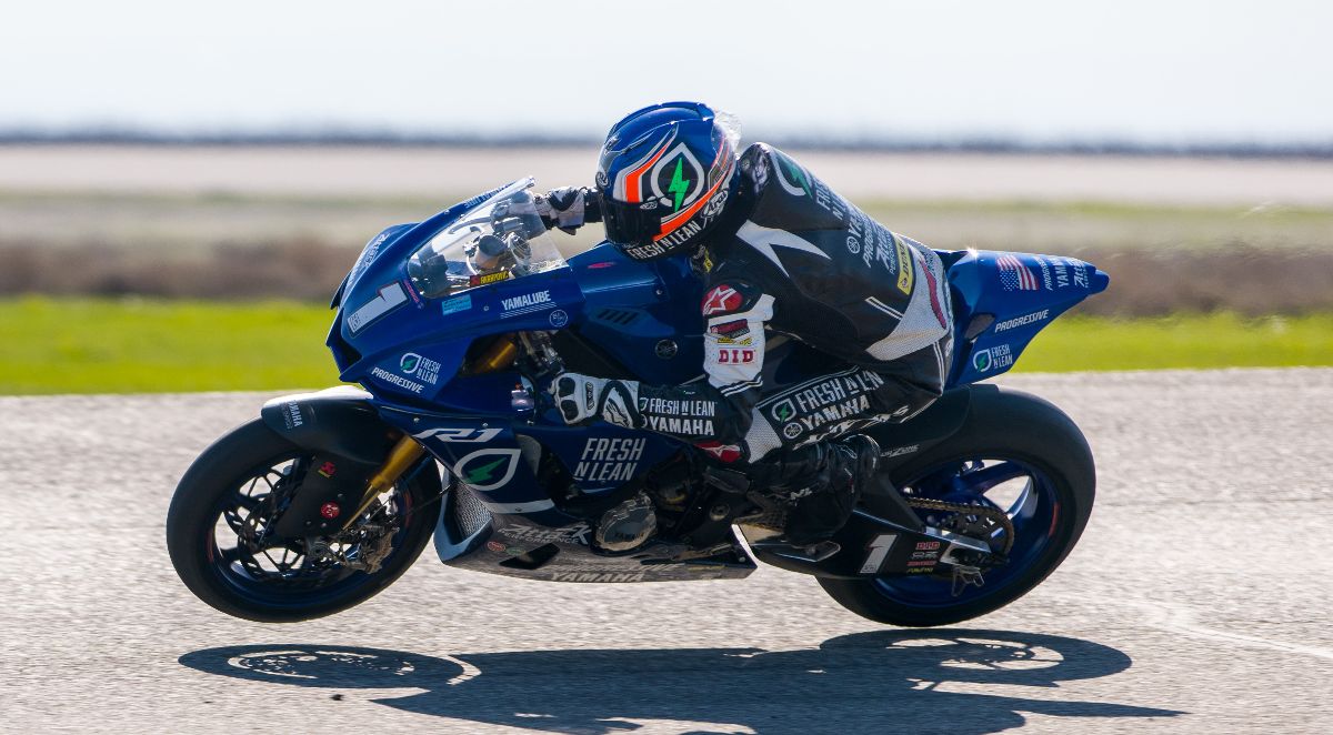 Fresh N' Lean Progressive Yamaha's Jake Gagne led the two-day test at 
Buttonwillow Raceway Park