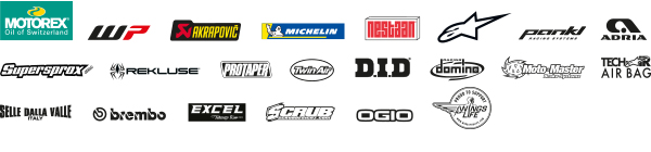 Husqvarna Racing rally sponsor logos