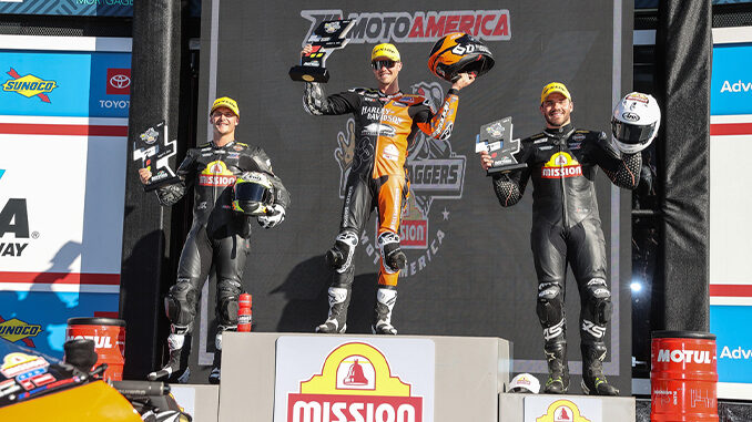 Kyle Wyman and Factory Harley-Davidson Dominate MotoAmerica King of the Baggers Race 2 at Daytona Speedway [678]