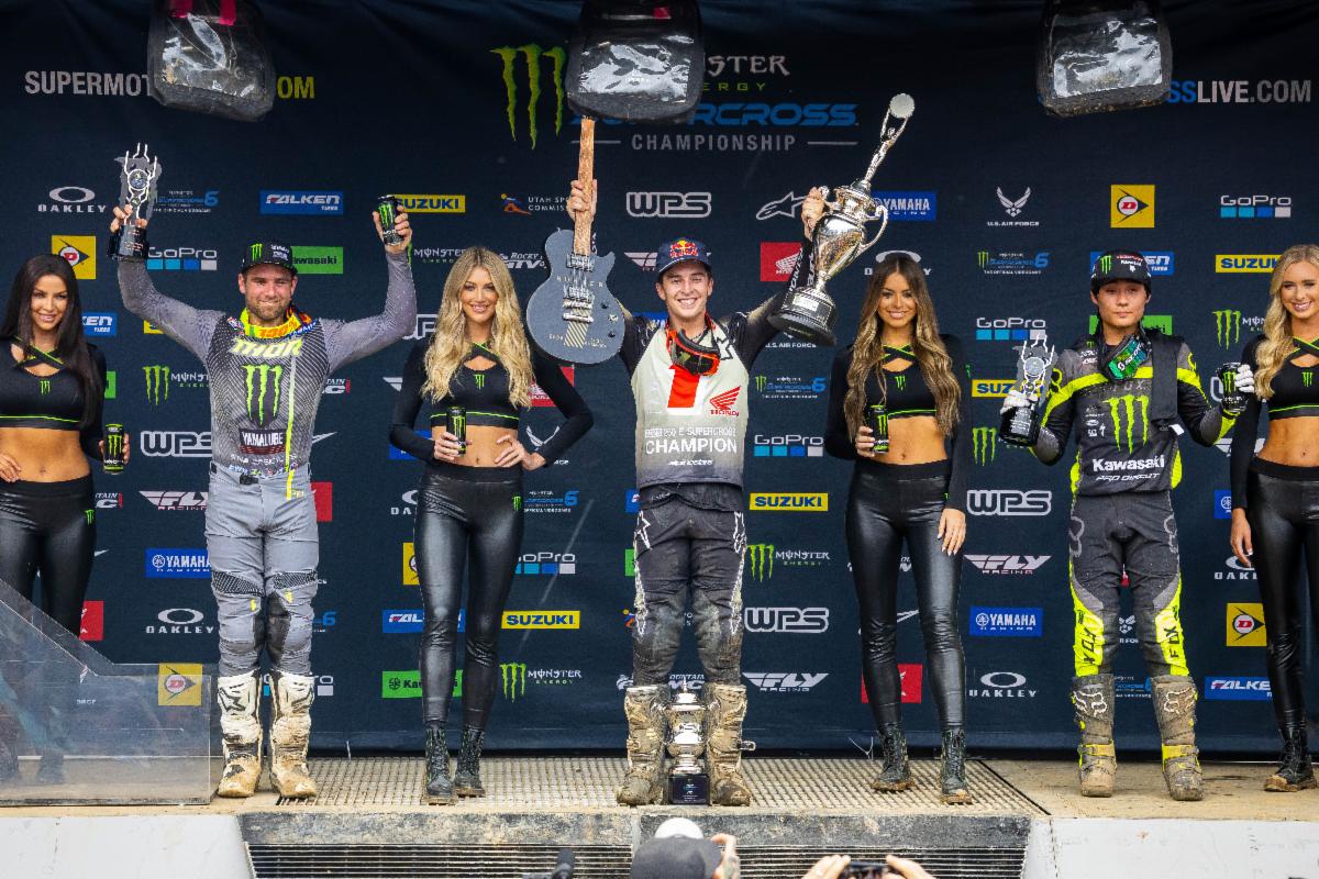250SX Class podium – Nashville Supercross - Photo Credit- Feld Motor Sports, Inc.