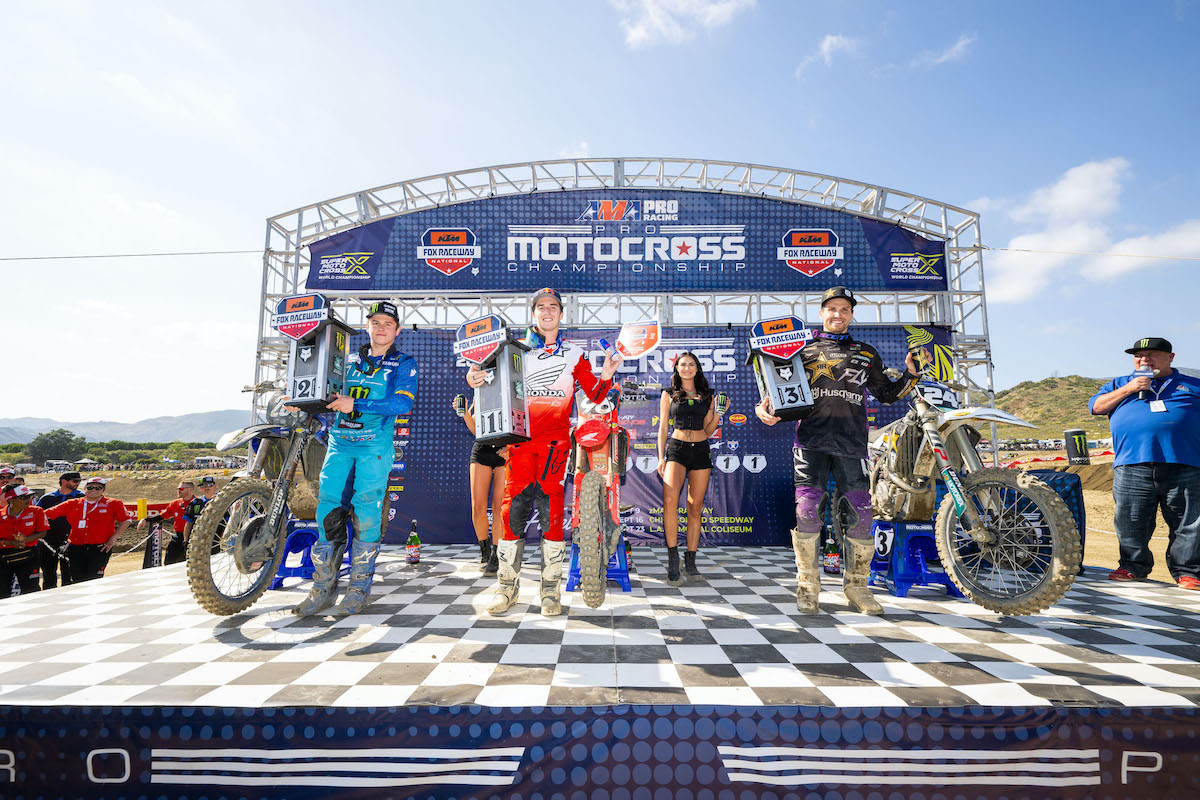 250 class podium - 2023 Pro Motocross Championship