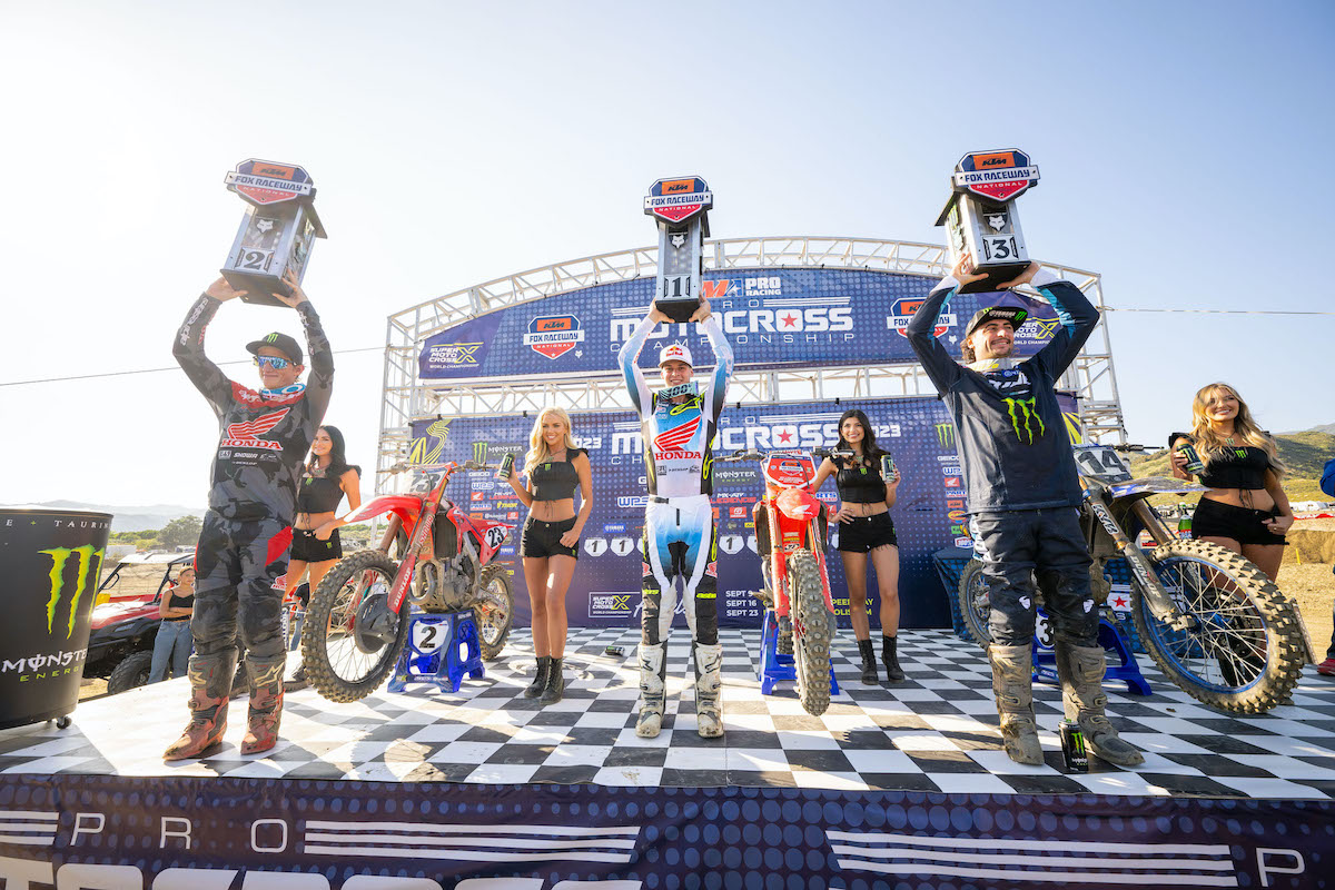 450 class podium - 2023 Pro Motocross Championship