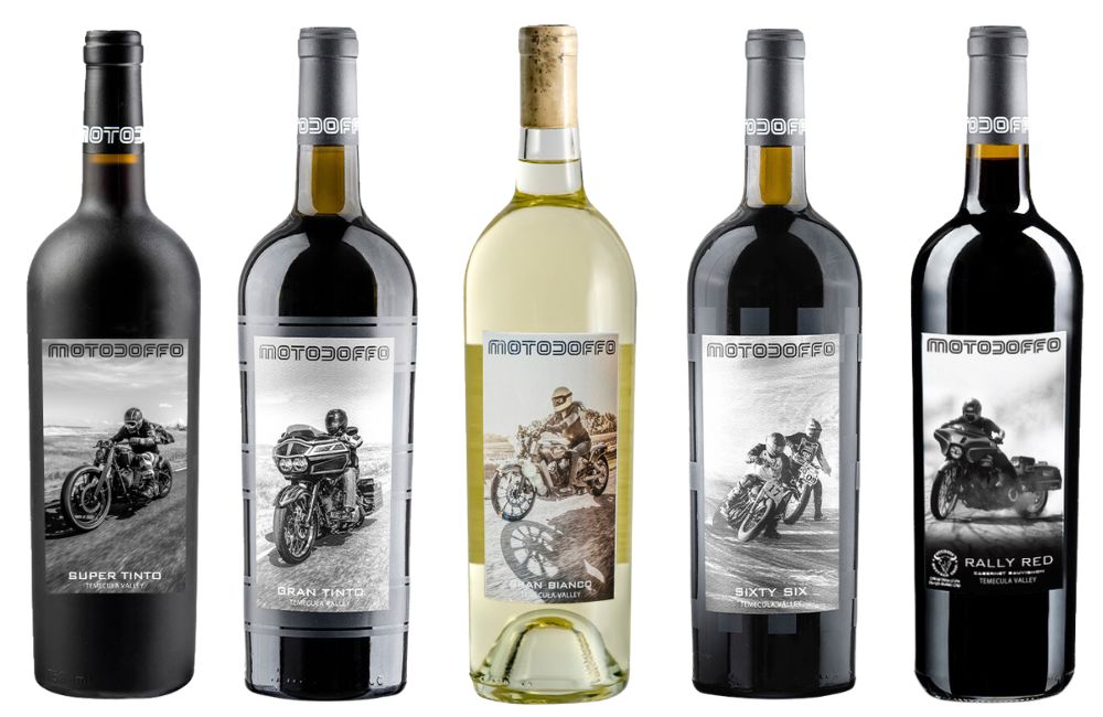 230725 MotoDoffo's lineup of v-twin inspired wines