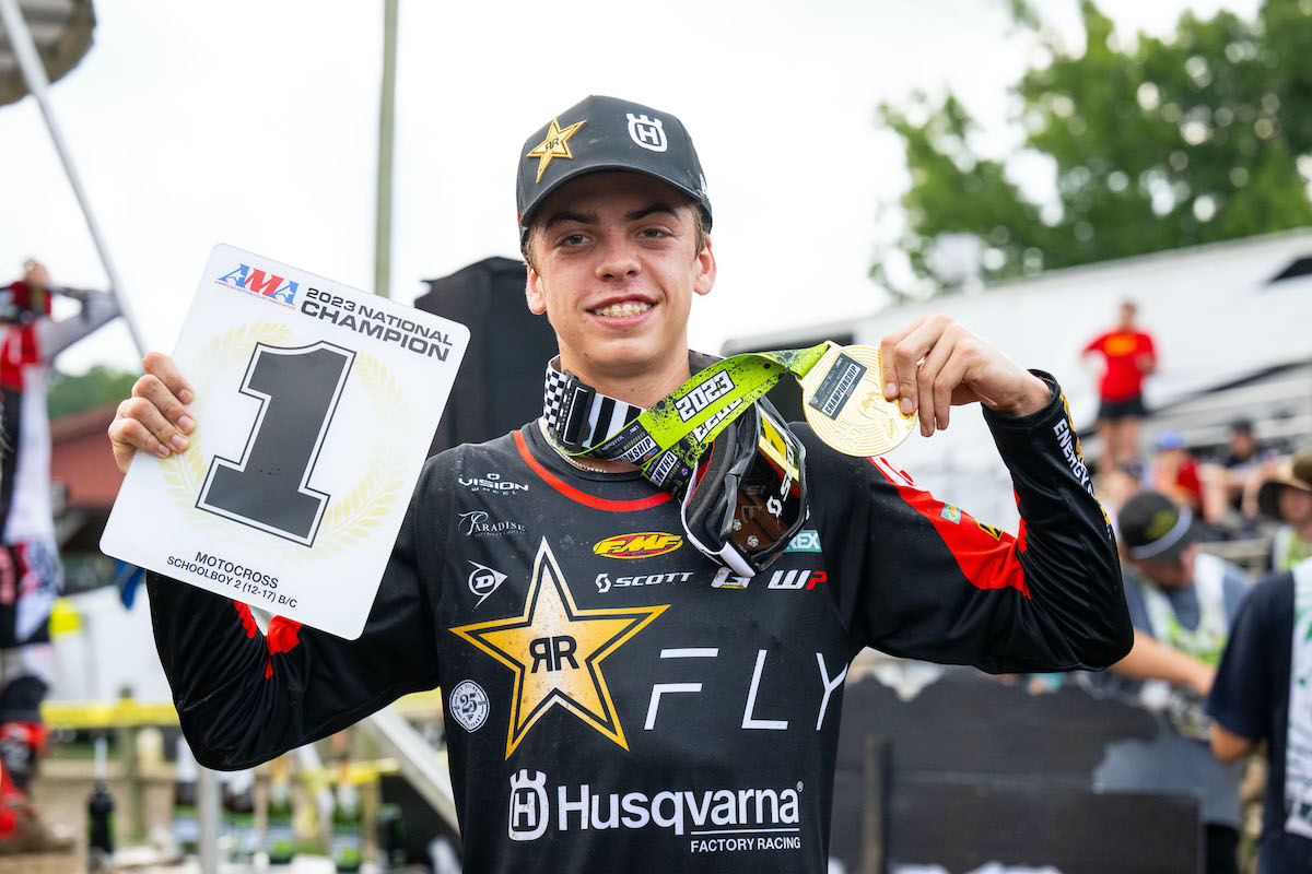 Casey Cochran is the 2023 AMA National Champion in Schoolboy 2 [1]