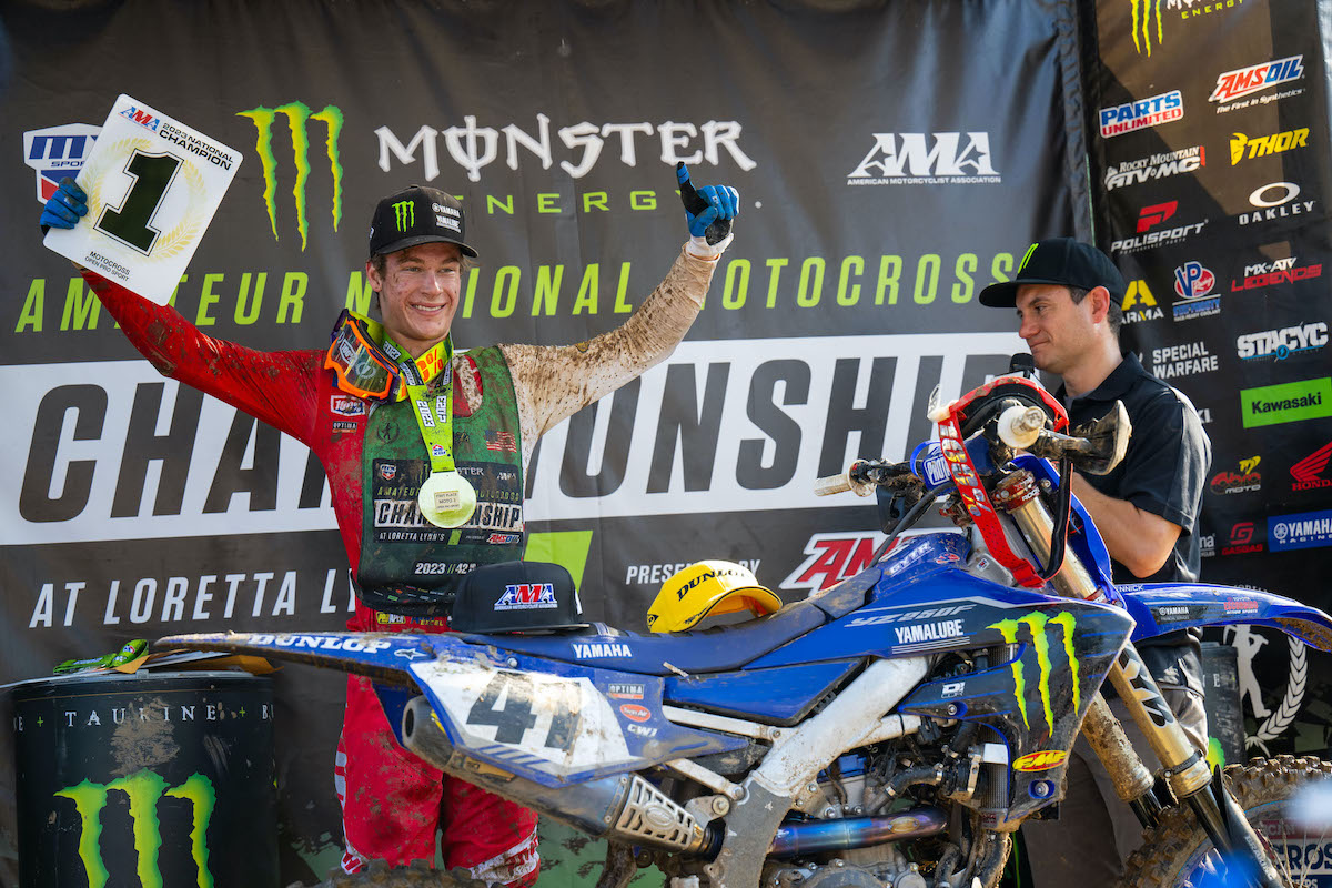 Daxton Bennick swept all tree motos to capture the Open Pro Sport title