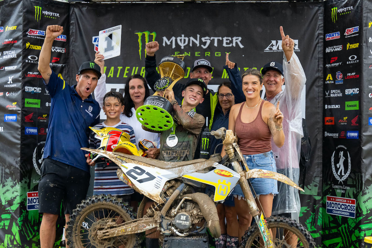 Vincent Wey captured his second AMA National Championship in Mini Sr. 2