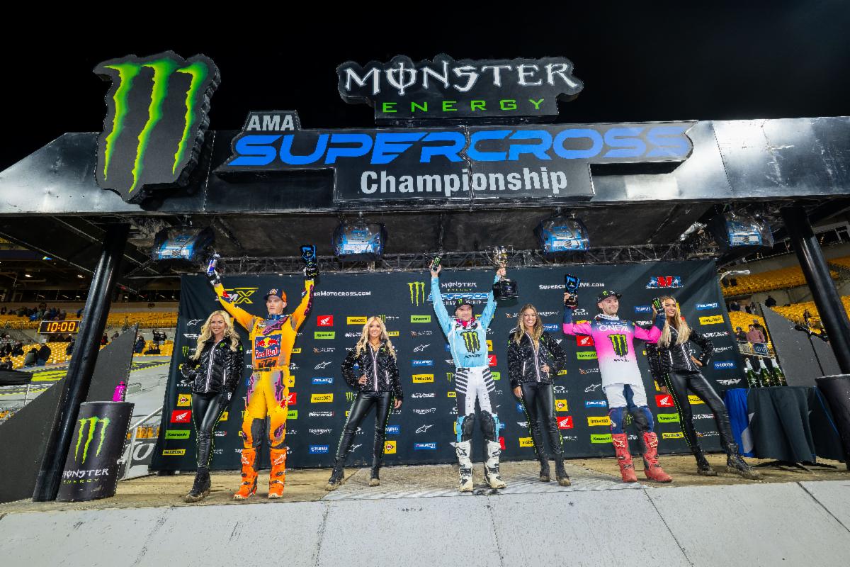 450SX Podium - Pittsburgh Supercross