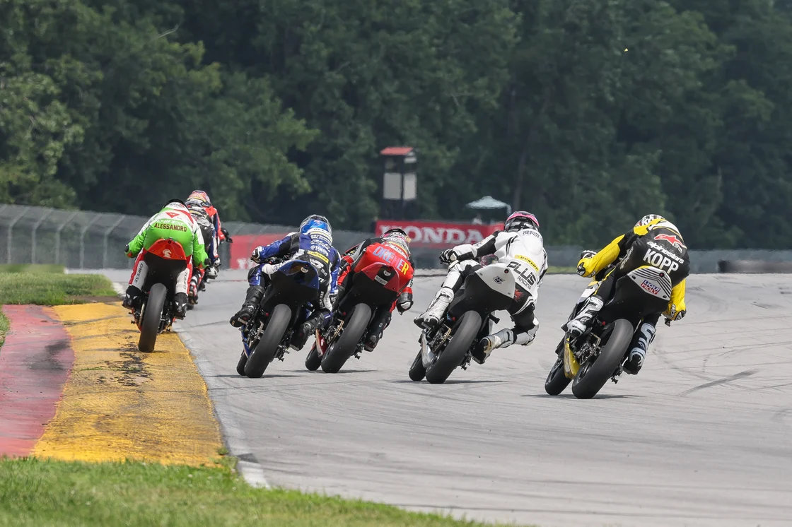 Talent Cup formation flying at Mid-Ohio Sports Car Course